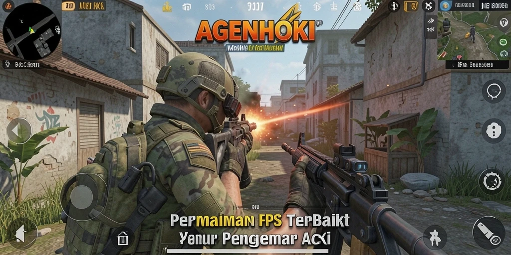 Gameplay AGENHOKI yang seru dan penuh aksi.
