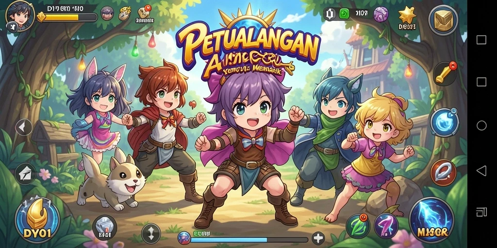 Gameplay seru di dunia Anime penuh petualangan