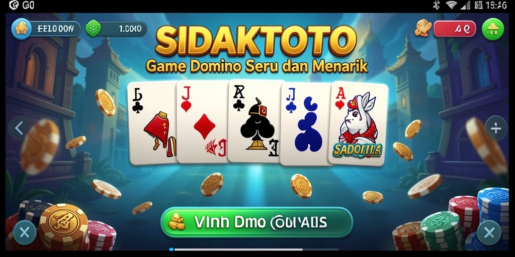 Tampilan gameplay seru dari game Domino SIDAKTOTO.