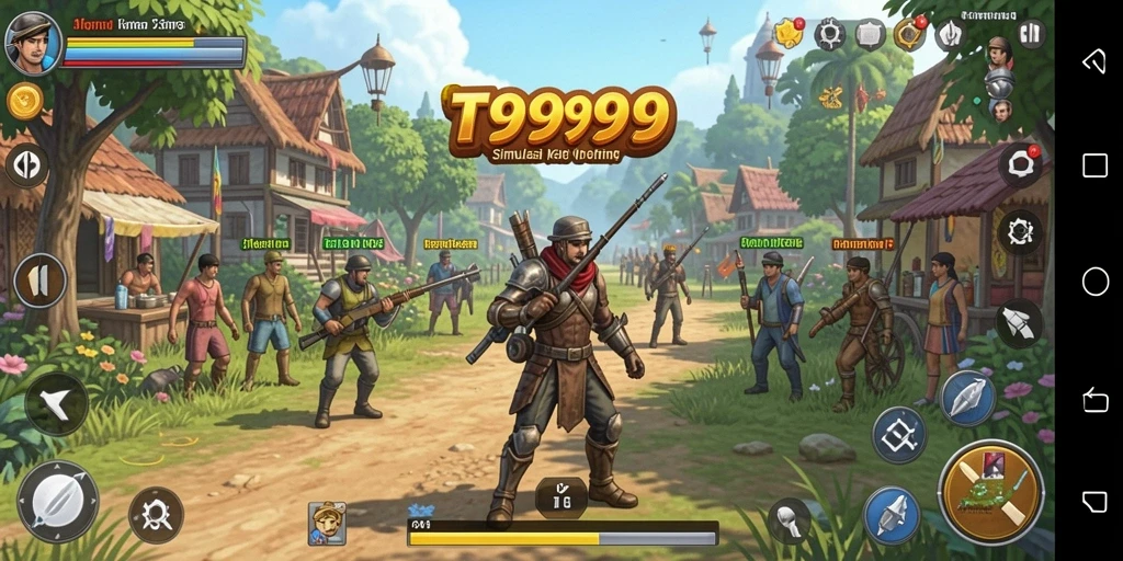 Gameplay T9999 yang menarik dan interaktif dalam simulasi kehidupan.