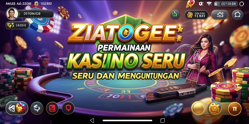 Screenshot ZIATOGEL menampilkan gameplay seru dan menantang di kasino.